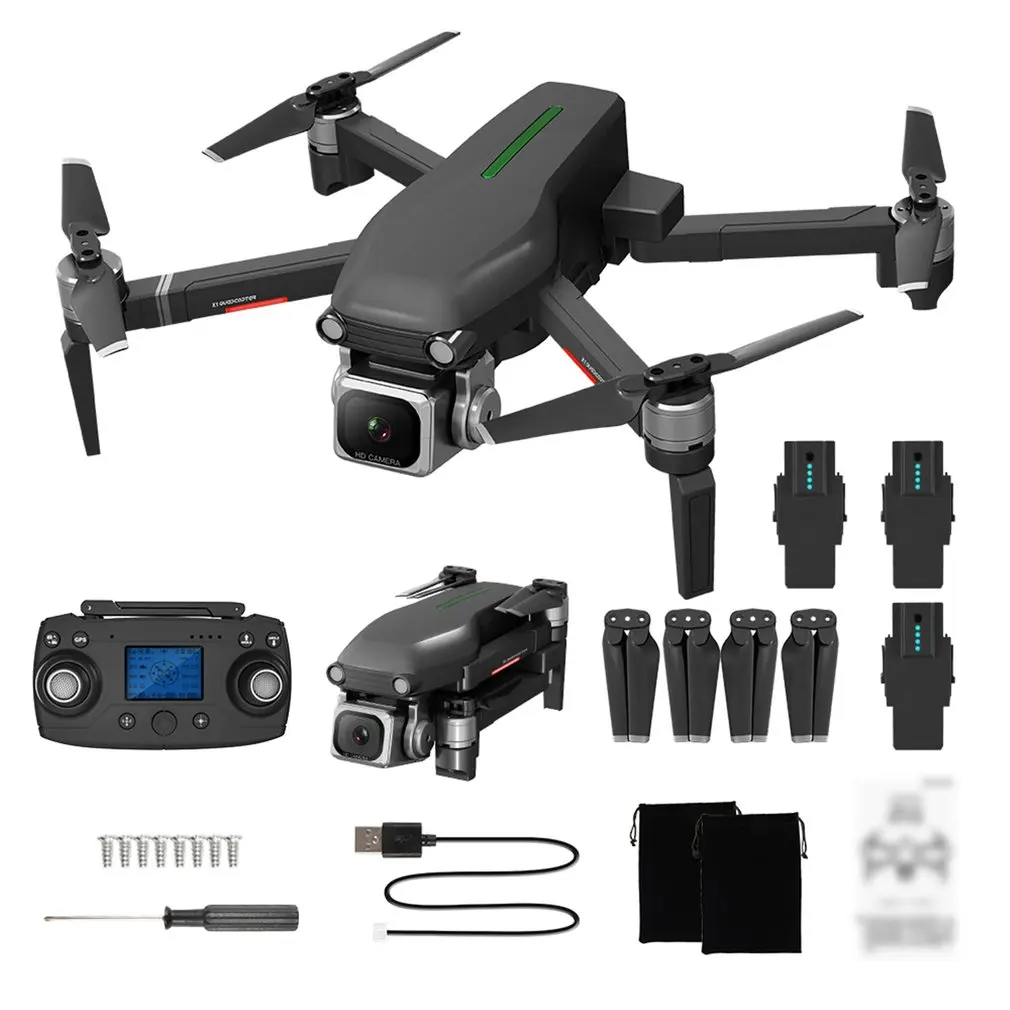 4B X1 gps двухрежимный Дрон с 4K HD двойной камерой 5G Wifi RC самолет оптическое позиционирование потока складной мини-Дрон - Цвет: 4B