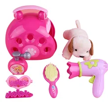 Моделирование Уход за питомцем игрушки для детей игра детская головоломка игровой дом обучение Кормление переноска для домашних животных ролевая игра щенок Забавный игрушечный подарок