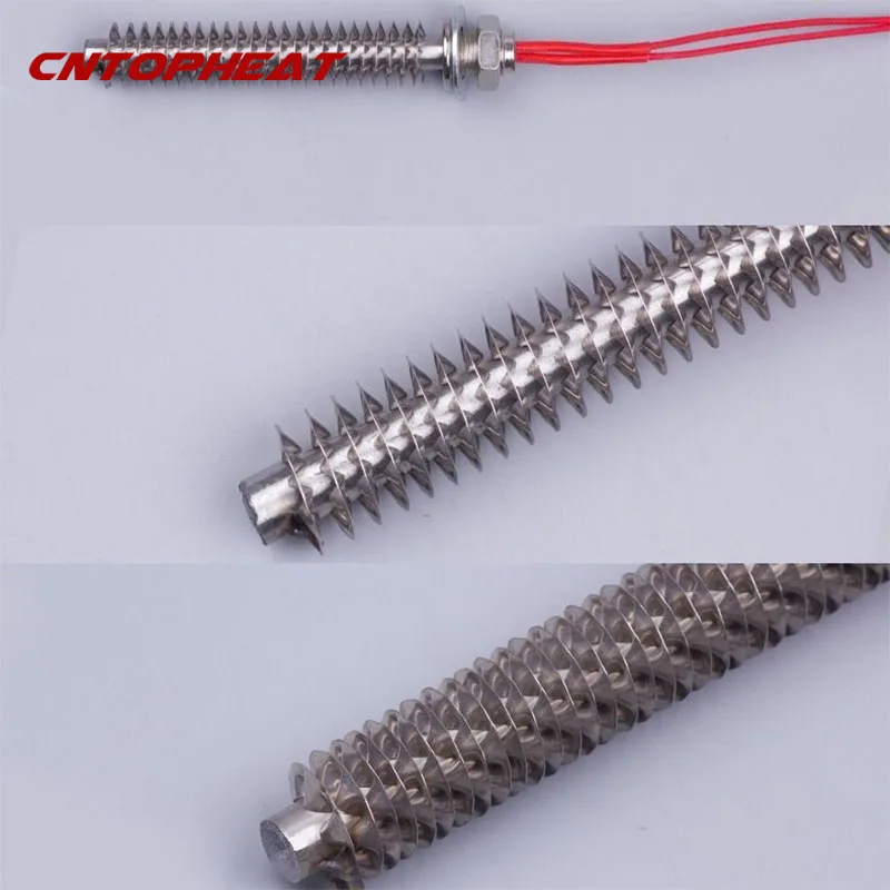 Description Picture 3 of item220v Finned Heater Element Stainless Steel Electric Air Heating Element Cartridge Heater 100W/150W/200W/250W/300W