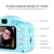 TRAVOR Mini Kids Camera Digital HD 1080P Photo Camera Toys For Children Video Recorder Camcorder DV Video Gift 32 GB TF Card