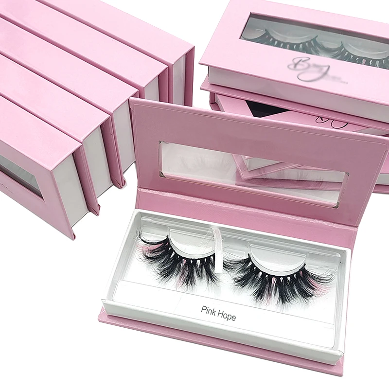 Factory Price Eyelashes Baby Pink Box Package Private Label Makeup