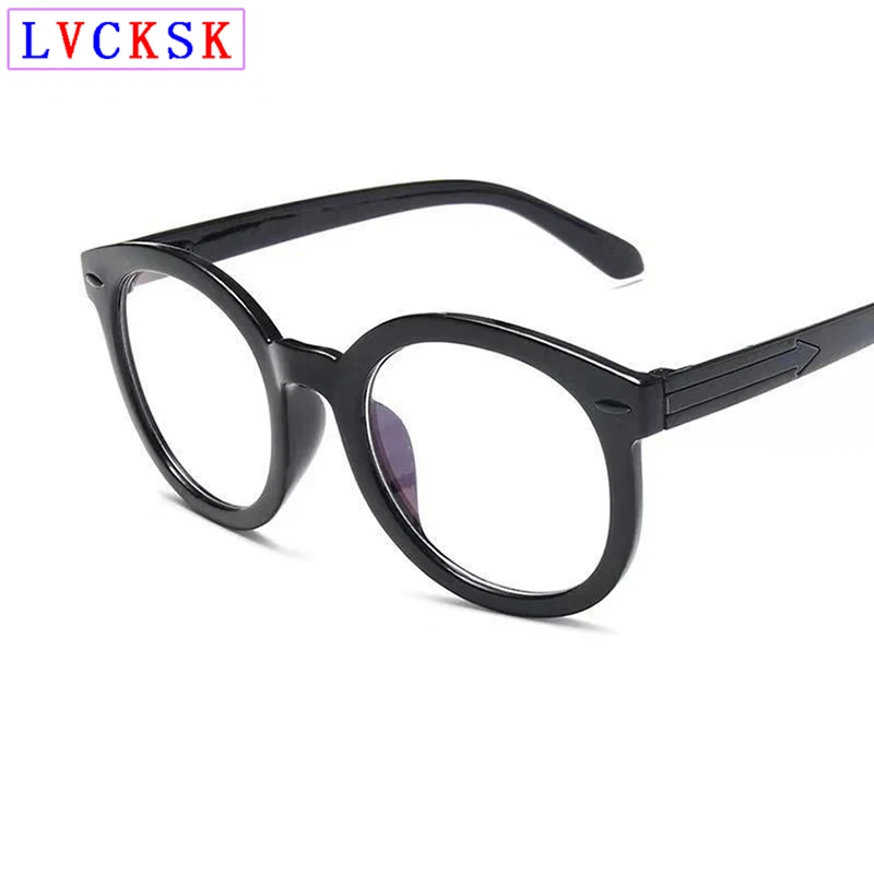 

Retro Arrow Myopia Glasses For Sight Women Men PC Round Frame Rivets Nearsigted Spectacles Shortsighted Eyeglasses 0,-1.0~-6 L3