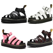 

Comemore 2021 Summer Shoes Woman Flat Platform Martens Sandals Women Soft Leather Casual Sports Gladiator Wedges Women's Shoes