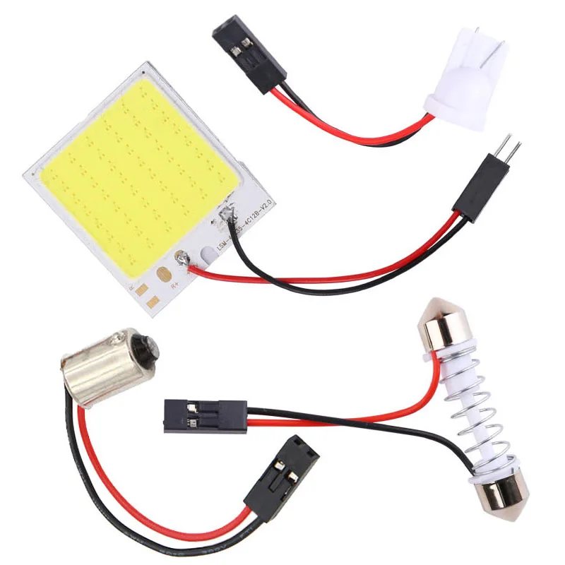 W5W светодиодный T10 C5W BA9S H21W 24 36 48SMD Автомобильный автомобиль Панель лампы авто