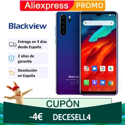 Blackview A80 Pro Телефон, четыре ядра, 4 Гб 64 Гб мобильный телефон 6,49 дюймов в виде капли воды, 4680 мА/ч, 4G, Мобильный телефон Смартфон глобальная верси...