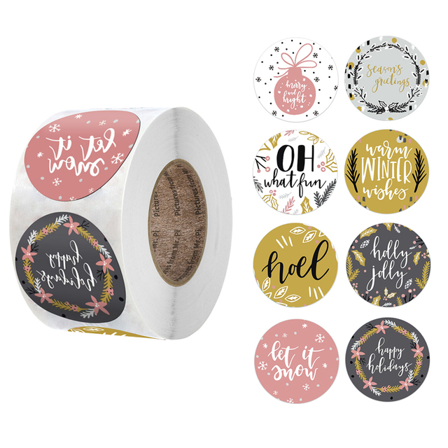 Thank You Stickers Seal Labels Scrapbook Handmade Sticker Wedding Party Christmas Gift Bag Decorations