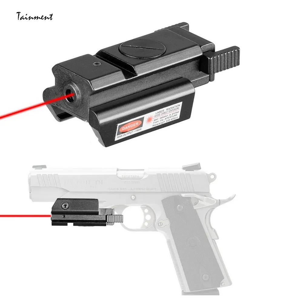 Tactical Compact Red Dot Laser Sight w/ Mount for 20mm Picatinny & 11mm Rails 