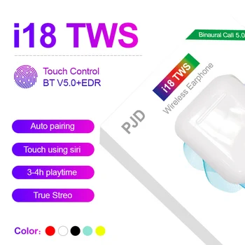 

10 PCS i18 TWS Wireless Earphones Bluetooth Headsets Earbuds Touch Control With Mic for All Smart Phone PK i10 i11 i12 i13 i14