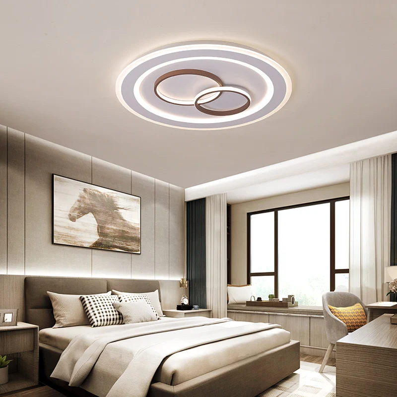 

Round Modern Led Ceiling Lights For Living Room Bedroom Study Room Kitchen Dimmable+RC Ceiling Lamp Fixtures