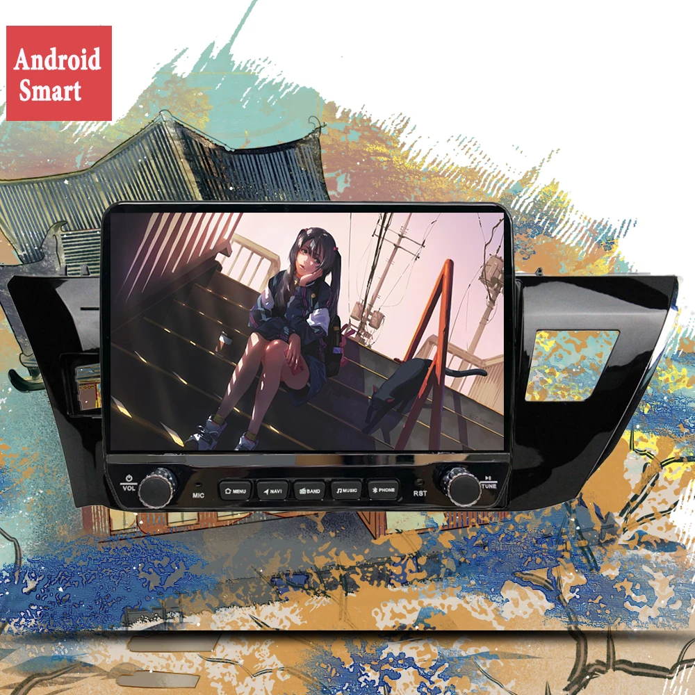 Autoradio Da 10.1 "Per Toyota Corolla 2013-2016 Octa Core Android 13.0 Lettore Di Navigazione Gps Per Auto Dvd Unità Principale Stereo Per Auto Senza 