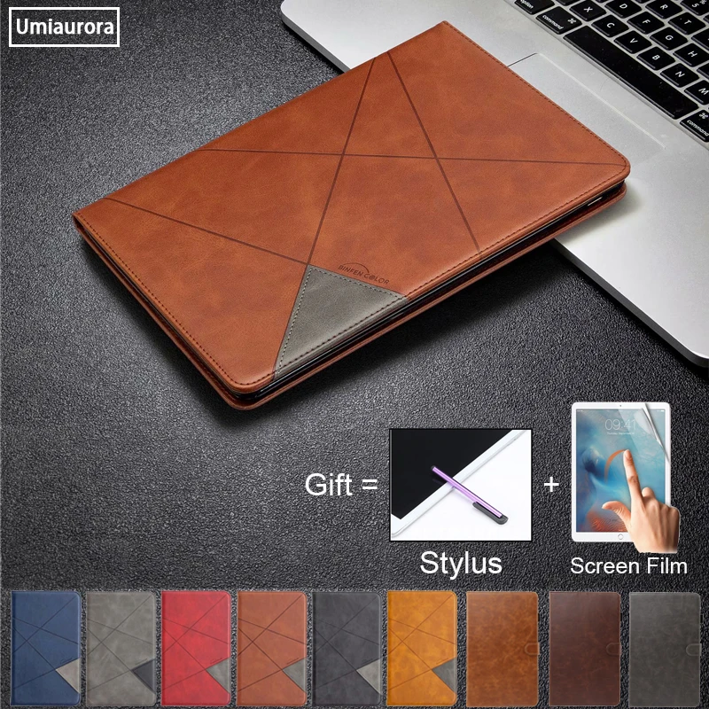 Capa Dobrável para Tablet Capa para Samsung Galaxy Tab a 8.0 10.1 com Dobra Couro Sintético para Tab S5e s6 Lite s7 A72023 T505