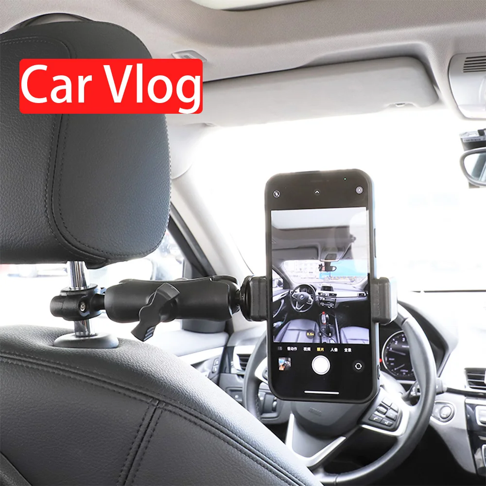 Video aufnahme Fahrzeug langlebig einstellbare Winkel Innenraum Auto Kamera  Halter Vlogging Camcorder Zubehör Kopfstütze Halterung - AliExpress
