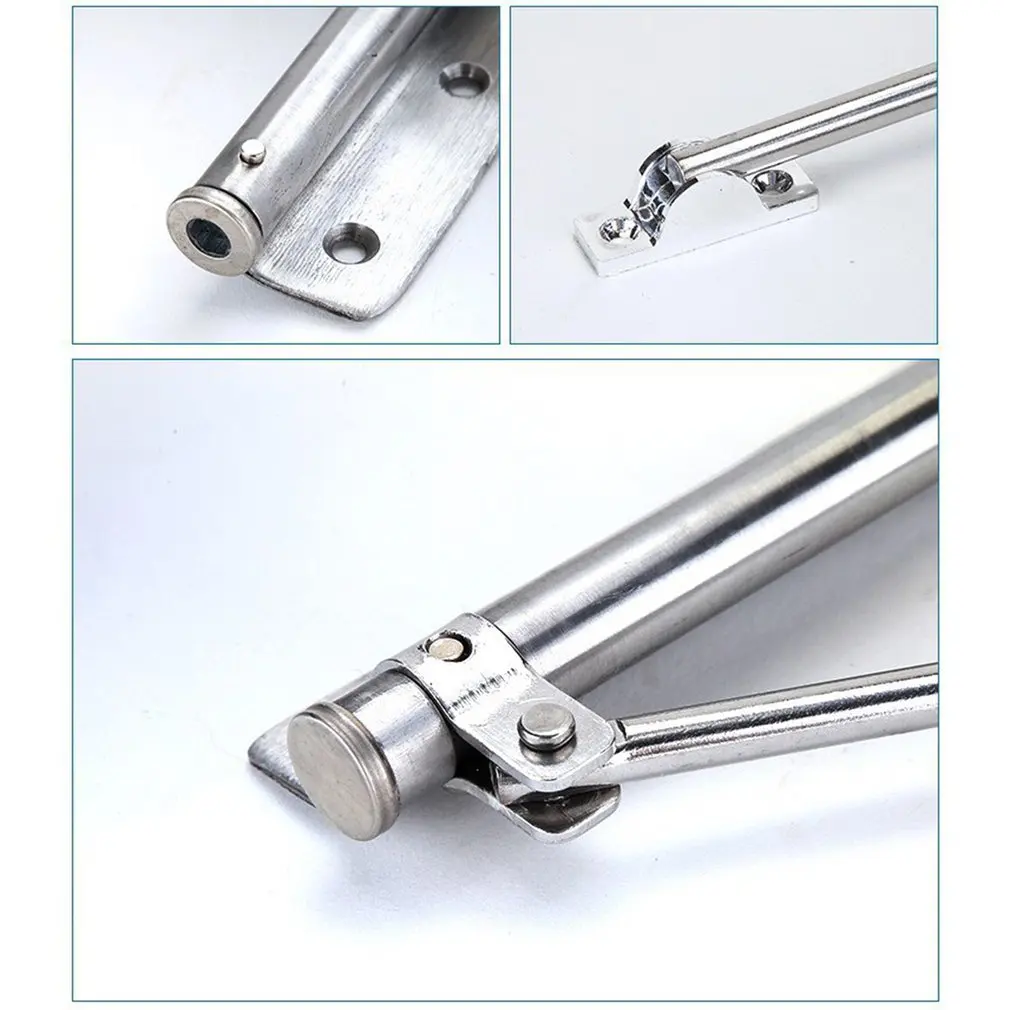 Adjustable Door Automatic Closer Aluminum Alloy Automatic Door Spring Silver Tone Intensity Suitable For Fire 40 kg