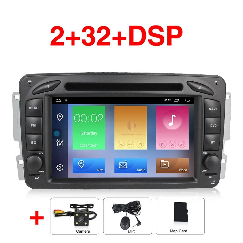 2din Android 9,1 автомобильный dvd мультимедийный плеер gps для Mercedes Benz W209 W203 W168 M ML W463 Viano W639 Vito Vaneo радио FM RDS USB - Цвет: Car dvd camera