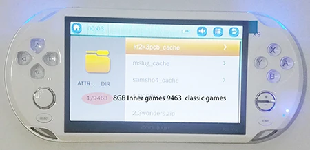 RS-X9 КПК игры игроки 5,0 дюймовый экран игровая консоль встроенный 9463 классические игры прогресс Save/нагрузки 32 GB лучшее подарок