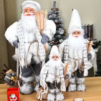 

3pcs Christmas Decorations For Home Big Santa Claus Doll Children Xmas New Year Gift Christmas Tree Decor Wedding Party Supplies