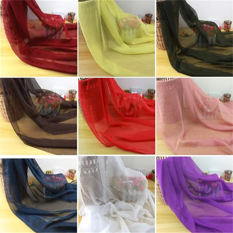 Chiffon Fabric By The Meter for Skirt Dress Clothes The Inner Lining Sewing Chiffon Fabric Green Fabric For Summer Dress