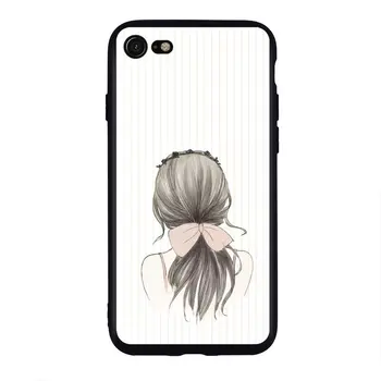 

Women Best Protective Cute Girls Slim Fit Heavy Duty Shockproof TPU Soft Rubber Cover Phone Case for iPhone 6/6S/7P/8P