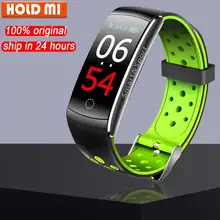 Hold Mi Q8S ips цветной экран умный Браслет кровяное давление фитнес-трекер умный Браслет монитор сердечного ритма водонепроницаемые часы