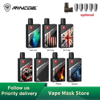 

Original Rincoe Tix Pod Kit with 1000mAh Battery & 2ml Pod & 1.0ohm/0.8ohm Coil E Cig Vape Kit vs Drag Nano / Pal 2 Pro / Pasito