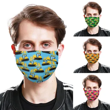 

Unisex Funny Printed Washed And Reused Face Mask For Men And Women Breathable Maksek Fashionable Adults Flag Bandana#3