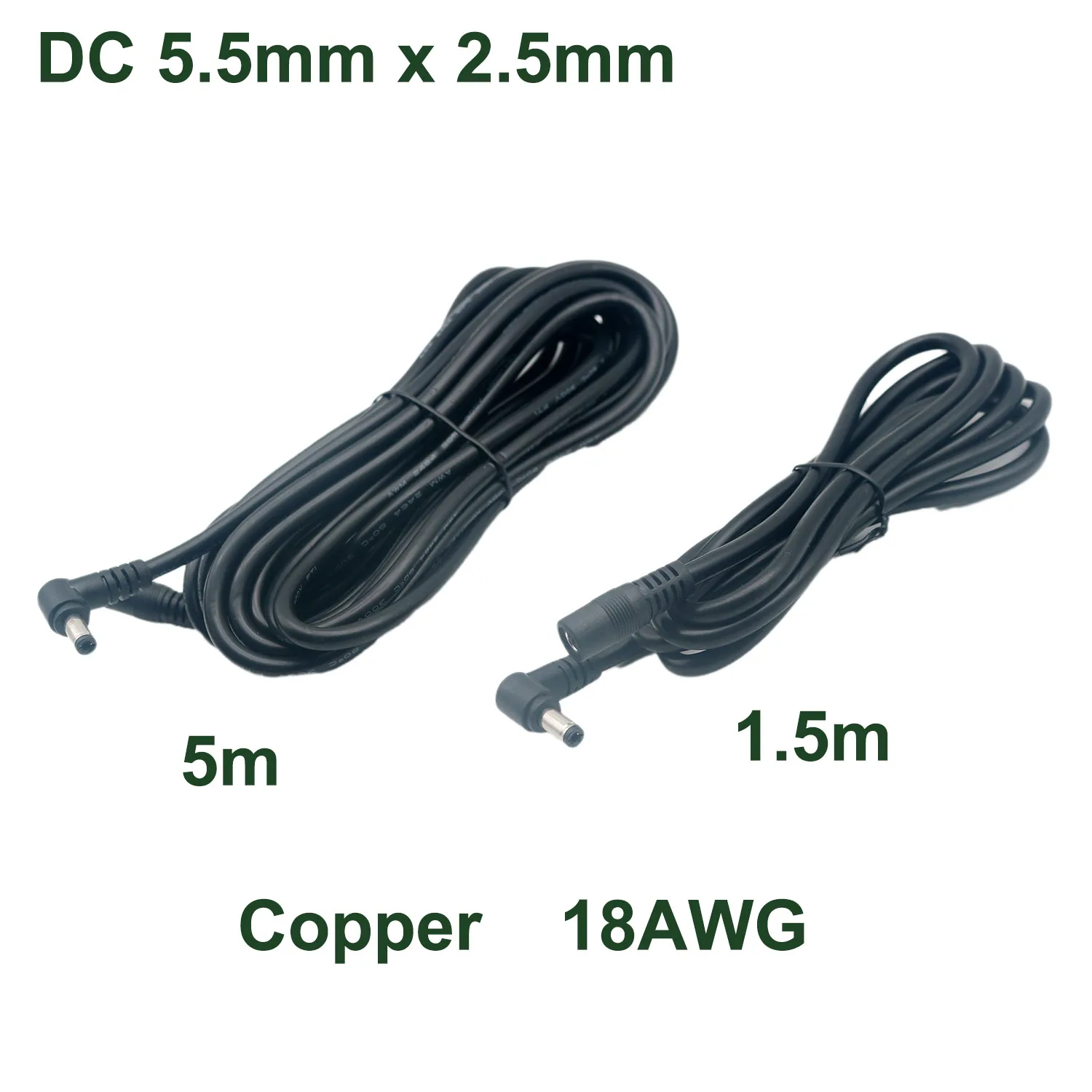 Câble D'extension Alimentation DC 5.5x2.5mm – Fiche Vers Femelle, 1.5 Mètre, Pour Vidéosurveillance CCTV - 7