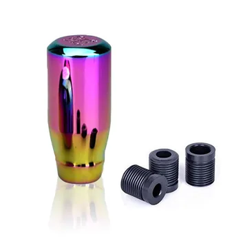 

With 3 Rubber Adapters Universal Car Alloy Auto Motorsport Fantasy Manual Gear Stick Shift Knob Shifter Head Long Dropshipping