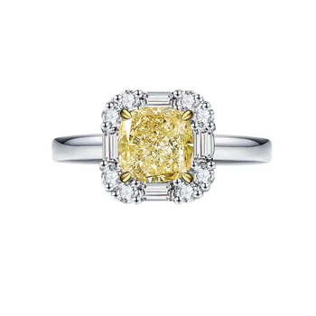 

TR260 Luxury jewelry 1Carat NSCD Simulated Gem engagemen ring for women