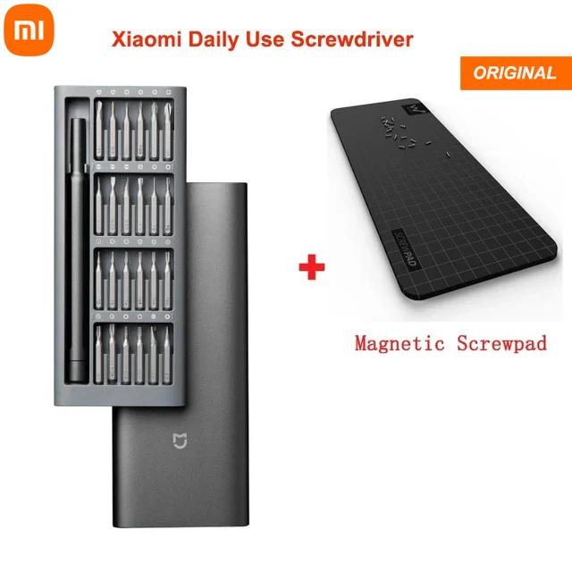 2021 Original Xiaomi Daily Use Screwdriver Kit 24 Precision Magnetic Bits Alluminum Box DIY Screw Driver Set For Smart home 1