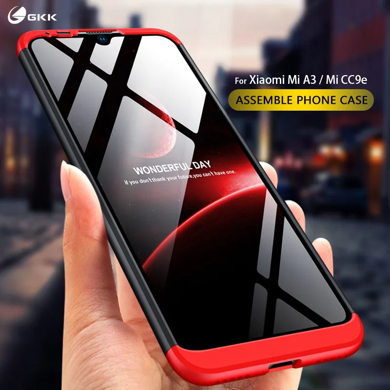 Корпус для Xiaomi Mi CC9e, чехлы для корпуса 3в1, полная защита от ударов, матовые жесткие чехлы для ПК для Xiaomi Mi A3, чехол Funda