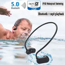 IPX8 водонепроницаемый плавательный Apt-X Bluetooth 5,0 и MP3-плеер V31S гарнитура с костной проводимостью Hifi стерео портативный Usb музыкальный плеер