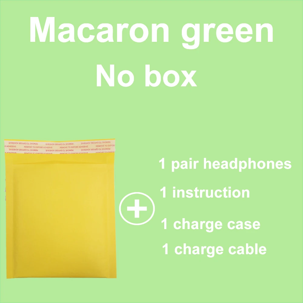 Macaron i12 TWS для дропшиппинг - Цвет: i12D Green no box