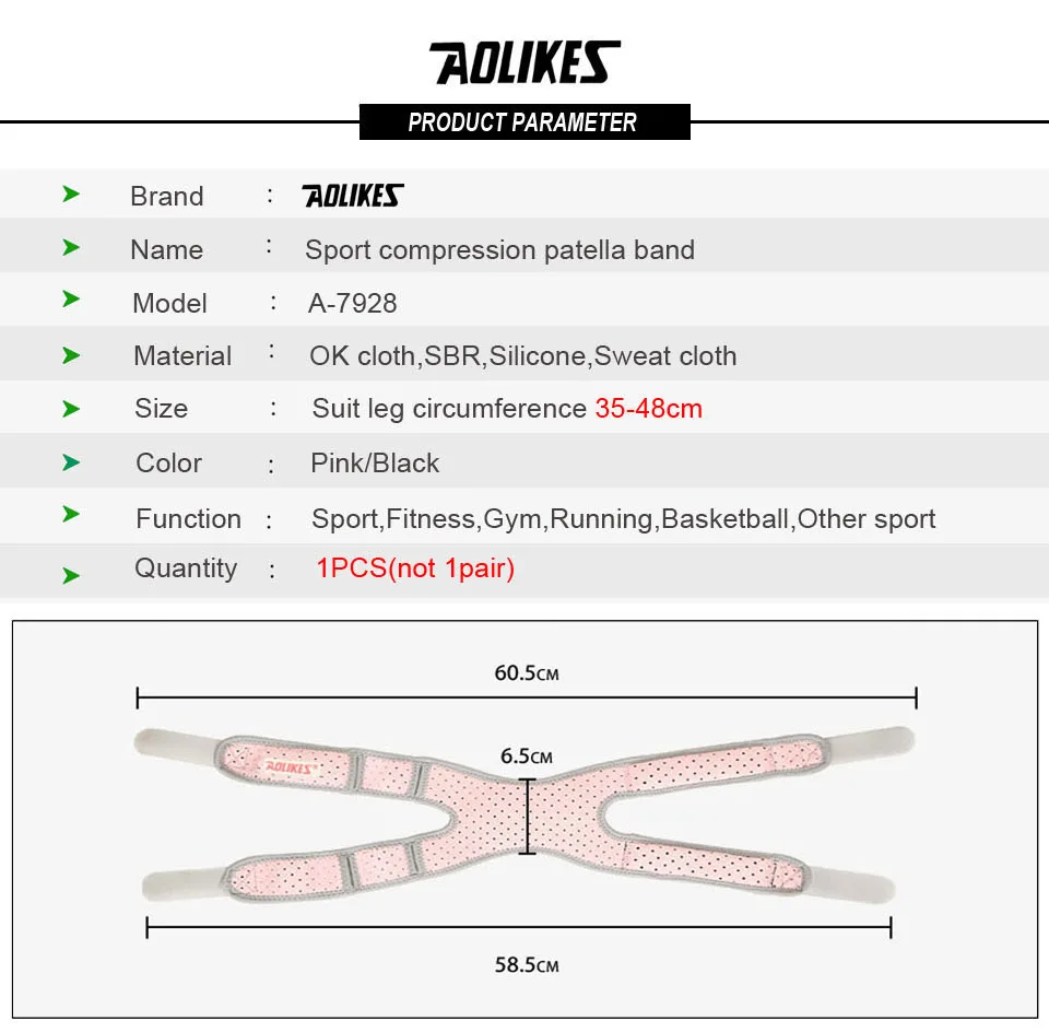 AOLIKES Knee Strap Support 3