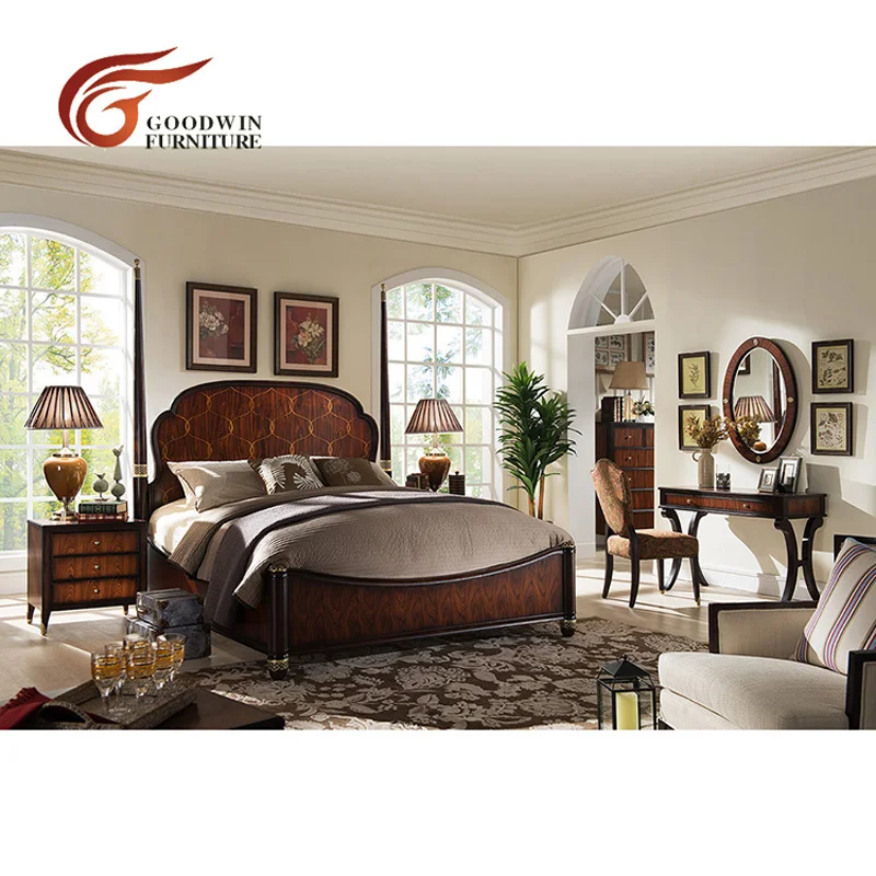 King Size Royal Bed Luxury Bedroom Furniture Made By Liriodendron