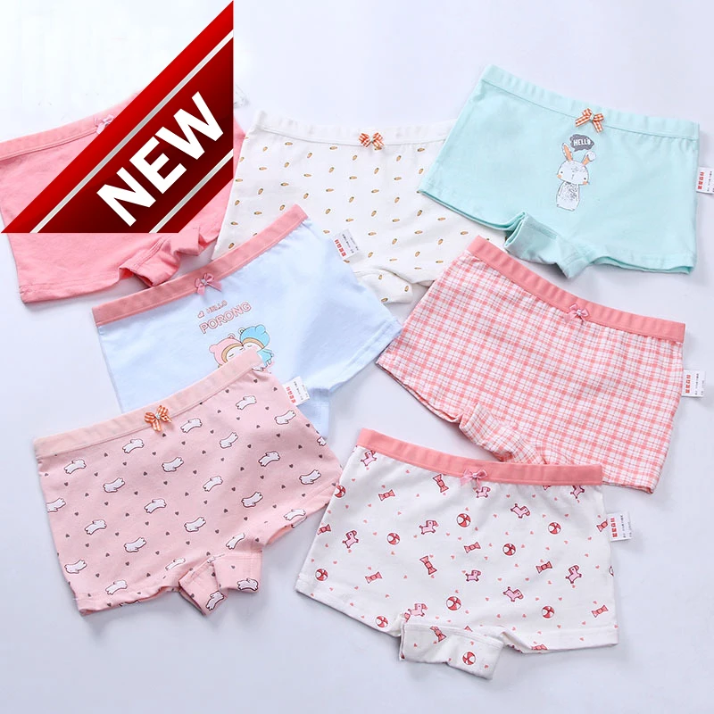 

And Girl's Cotton Underwear Soft Underwear - Young Boxer's Lovely Rabbit Patterned Children's Underwear Calcinha Infantil