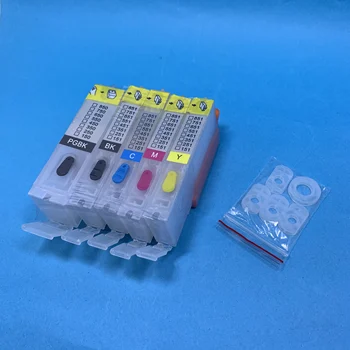 

YOTAT 5pcs Empty refillable ink cartridge PGI150 PGI-150 CLI-151 for Canon PIXMA IP7210 MG5410 MG6310 MX721 MX921 MG7110 MG5510