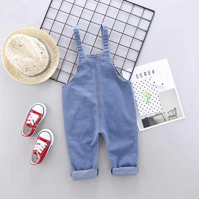 Одежда для маленьких мальчиков; осенние детские комбинезоны; детские штаны; хлопковые однотонные джинсовые штаны с рисунком; весенние брюки; Новинка
