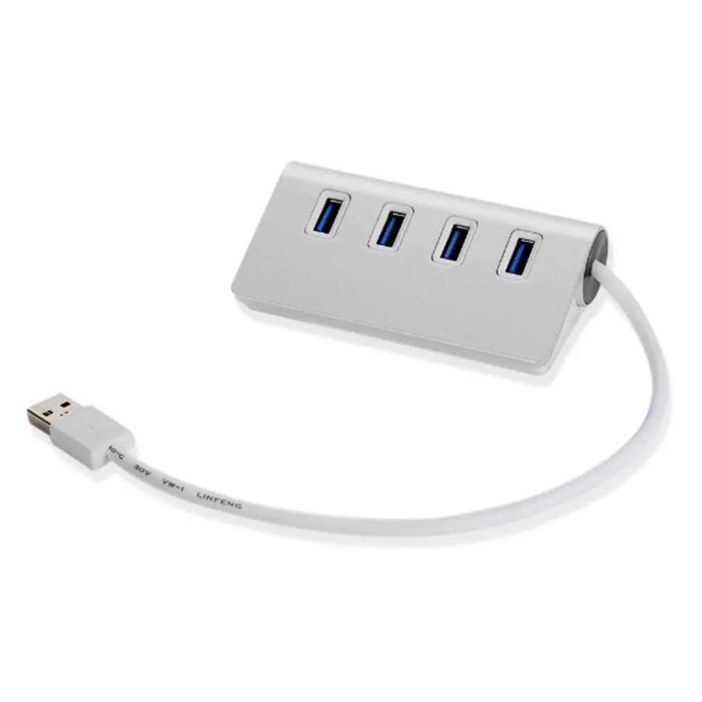 Высокоскоростной концентратор USB 3,0 с 4 портами type-c usb-хаб из алюминиевого сплава