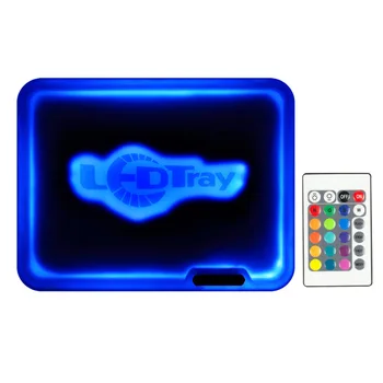 

Glowing illuminated Rectangular Tray for Wholesale Custom Wooden Serving Thawing Teeth Led Tea Seed Pizza Gear Plastic Tray