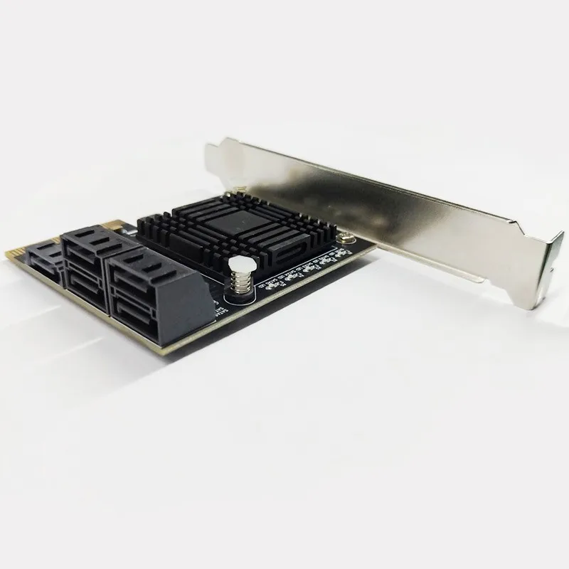 QINDIAN расширительные платы PCIE SATA контроллер PCI-E SATA концентратор/карты/бумажник карты Высокое качество нейлоновый чехол заграничного паспорта PCIE SATA 3,0 карты 5-Порты и разъёмы SATA3 SSD PCI Express X4 Gen3 адаптер