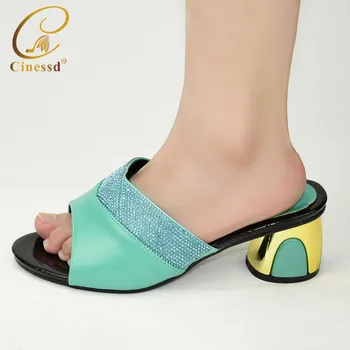 

New Arrival African Pumps Shoes Summer High Heels High Quality Italian Women Sandals Heels Pumps African Wedding Shoes for Women