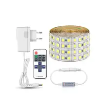 5 м светодиодный осветительные полосы 4040 SMD 60 светодиодный/M, 120 светодиодный/M шкаф Кухня лампа яркий светодиодный Диодная лента RF пульт дистанционного управления для домашнего украшения для шкафа