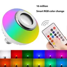 

Smart Light Bulb Blue Tooth Music Bulb Lights E27 LED RGB Lamp Colorful White Dimmable Dimming Sound Light Home Atmosphere Bulbs