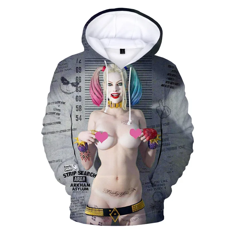 Fashion 3D Movie Joker Clown Men Women Hoodies Sweatshirt Spring Autumn Hip Hop Pullovers Casual Coat Sportswear Clothing | Мужская
