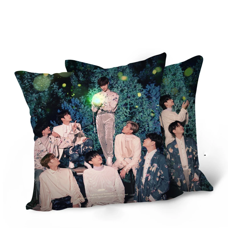 Kpop GOT7 Eyes On You Never Ever You Are 7 Of 7 Album мягкая подушка для автомобиля, подушка для талии, Двойная подушка для лица, хлопковая подушка 40*40 см - Цвет: 04