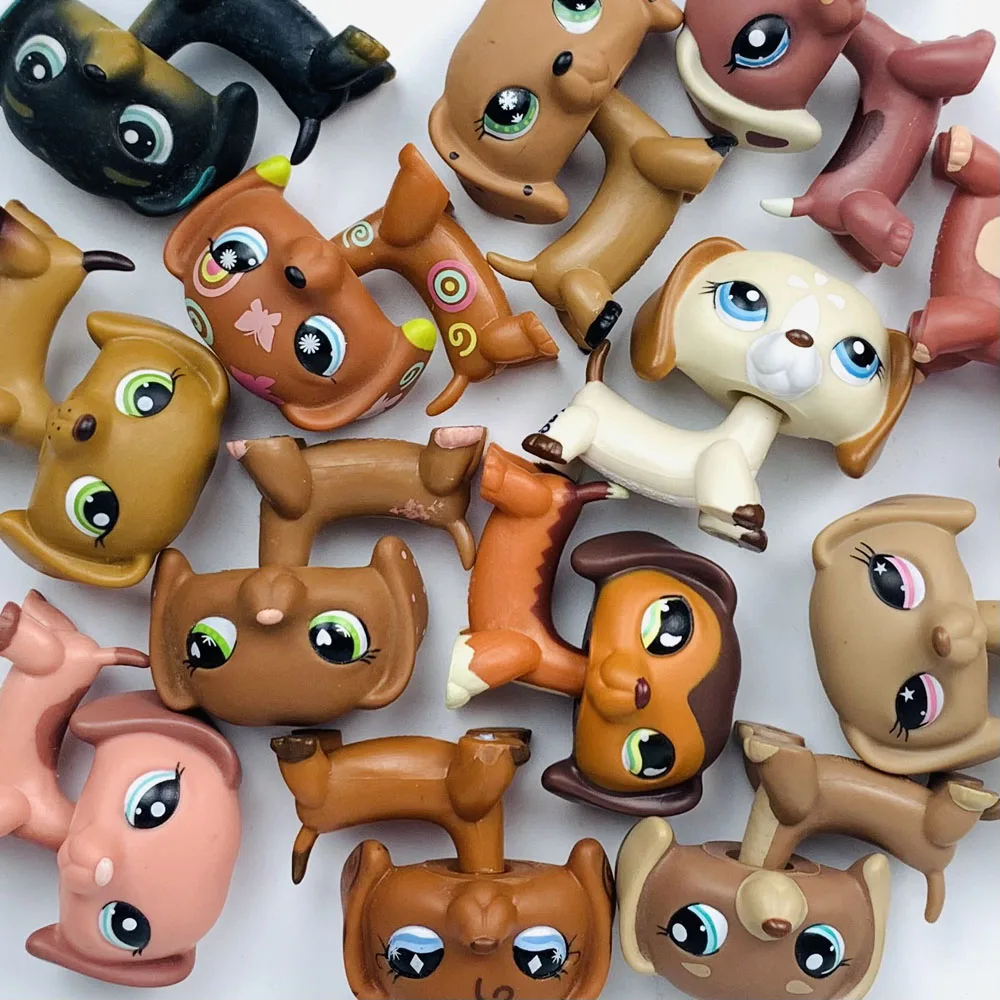 LPS CAT Littlest pet shop Toys cute cats great dane dogs collie dogs dachshund dogs spaniel dogs kids Collection Bobble head toy