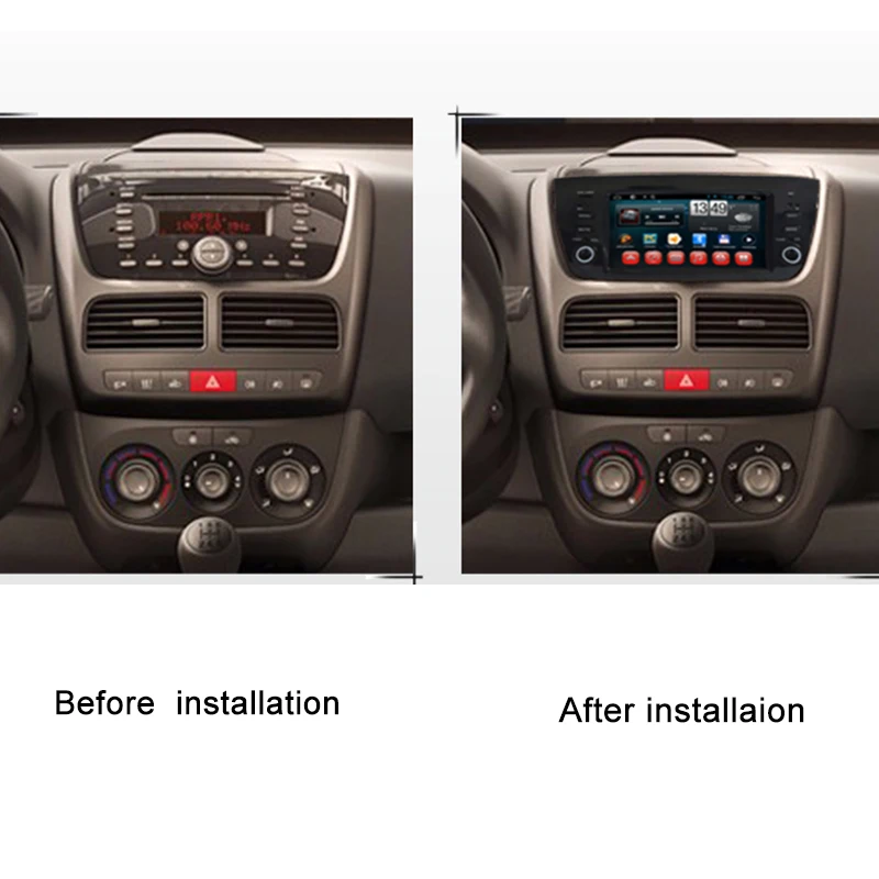 Автомобильная головная установка YAZH 1 DIN 32 ГБ для Opel Combo Fiat Doblo 2010 2011 2012 2013 2014 GPS