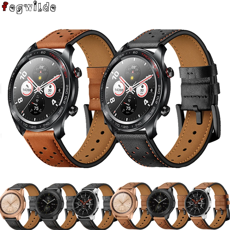 EIMO huawei ремешок для часов samsung Galaxy watch 46 мм gear S3 Frontier amazfit Bip 22 браслет из коровьей
