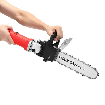 

New Upgrade 11.5 Inch Chainsaw Bracket Change 100 Angle Grinder Into M10 Chain Saw Woodworking Power Tool Electric Saw
