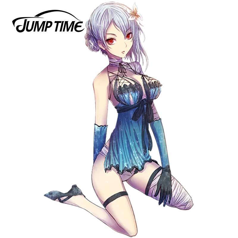 

JumpTime 13cm x8.1cm Car Styling Super Cute Beauty Kaine Anime Nier JDM Window Decal 3D Car Stickers Rear Windshield Accessories